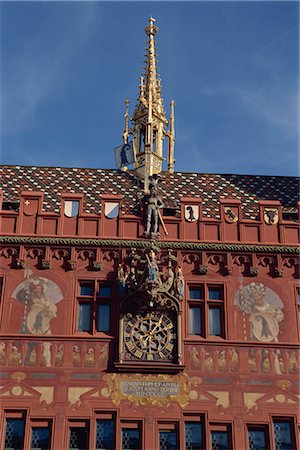 Town Hall, Basle, Switzerland, Europe Foto de stock - Con derechos protegidos, Código: 841-02901295