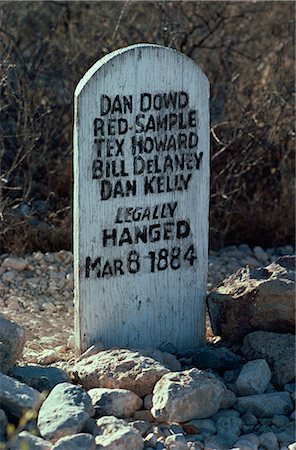 Boot Hill tombstone, Arizona, United States of America, North America Stock Photo - Rights-Managed, Code: 841-02901424