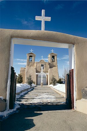 simsearch:841-02916059,k - Mission San Francisco de Asis, Ranchos de Taos, New Mexico, United States of America (U.S.A.), North America Stock Photo - Rights-Managed, Code: 841-02901432