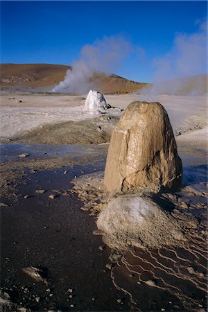environmental wastelands - El Tatio Geysers, the Andes at 4,300m, northern Chile, South America Stock Photo - Rights-Managed, Code: 841-02901720