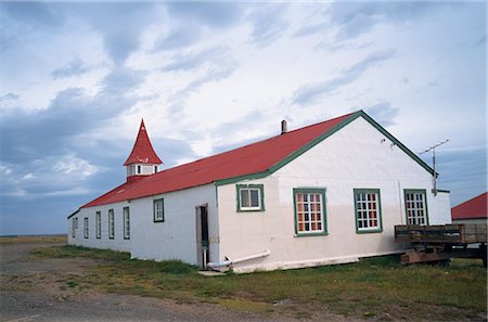 The Community Centre in the settlement of Goose Green, on the Falkland Islands, South America Foto de stock - Con derechos protegidos, Código: 841-02901748