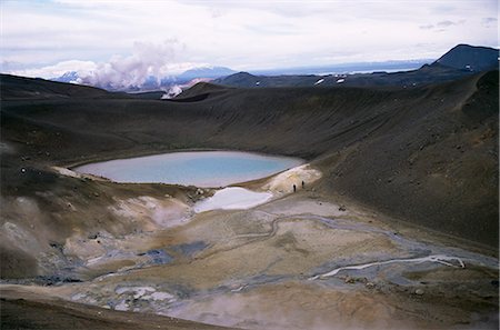 Active volcanic and geothermal region, Krafla, North East area, Iceland, Polar Regions Foto de stock - Con derechos protegidos, Código: 841-02901788