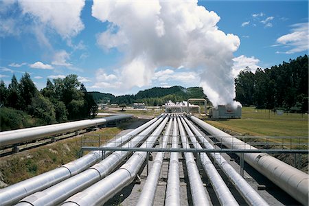 Wairakei geothermal power station, près de Lake Taupo, North Island, Nouvelle-Zélande, Pacifique Photographie de stock - Rights-Managed, Code: 841-02901862