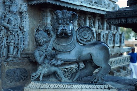 Hoysaleswara Temple, Halebid, near Mysore, India, Asia Stock Photo - Rights-Managed, Code: 841-02901941