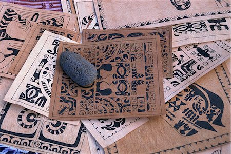 french polynesia - Tapa cloth, Fatu Hiva, Marquesas, French Polynensia, Pacific Islands, Pacific Stock Photo - Rights-Managed, Code: 841-02902035