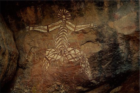 Aboriginal painting, Kakadu, Northern Territory, Australia, Pacific Stock Photo - Rights-Managed, Code: 841-02902039