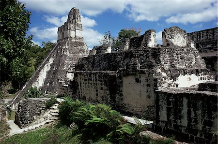 Temple I, Tikal, patrimoine mondial de l'UNESCO, Petén, Guatemala, Amérique centrale Photographie de stock - Rights-Managed, Code: 841-02902058