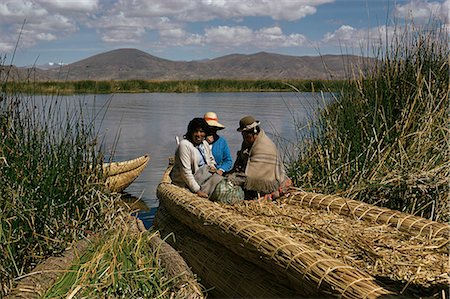 south american country peru - Uro Indians, Lake Titicaca, Peru, South America Stock Photo - Rights-Managed, Code: 841-02902086