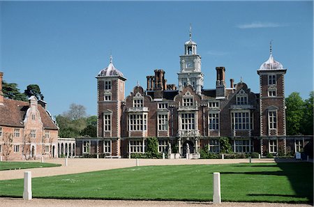 Blickling Hall, propriété du National Trust datant du début du XVII siècle, Blickling, Norfolk, Angleterre, Royaume-Uni, Europe Photographie de stock - Rights-Managed, Code: 841-02902185