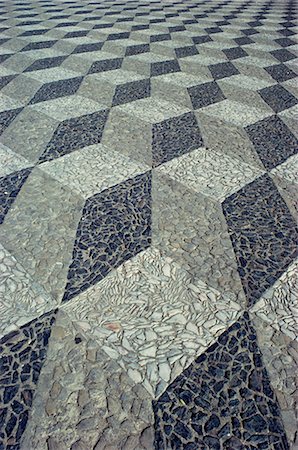 Tessallated pavement design from basalt, marble and limestone, Praca de Sancho, Portugal, Europe Stock Photo - Rights-Managed, Code: 841-02902188