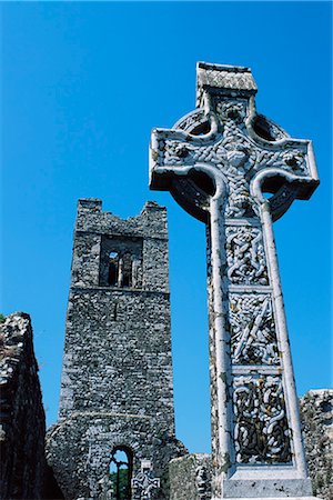 simsearch:841-02709032,k - High cross, church of Slane Friary, County Meath, Leinster, Republic of Ireland (Eire), Europe Stock Photo - Rights-Managed, Code: 841-02902181