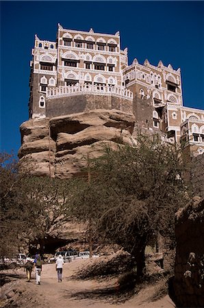 Dar Al Hajar, Iman's Summer Palace, Wadi Dhar, Yemen, Middle East Stock Photo - Rights-Managed, Code: 841-02902216