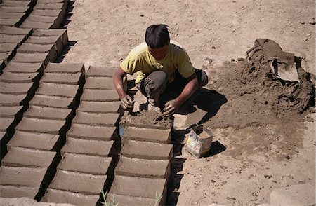 people ladakh - Man making mud bricks, Shey, Ladakh, India, Asia Stock Photo - Rights-Managed, Code: 841-02902228