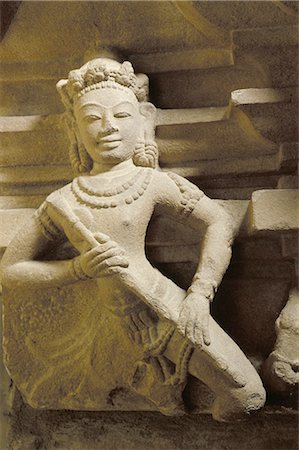 danang - Statue of a dancer from Trakieu, Cham Museum, Danang, Vietnam, Indochina, Southeast Asia, Asia Fotografie stock - Rights-Managed, Codice: 841-02902592