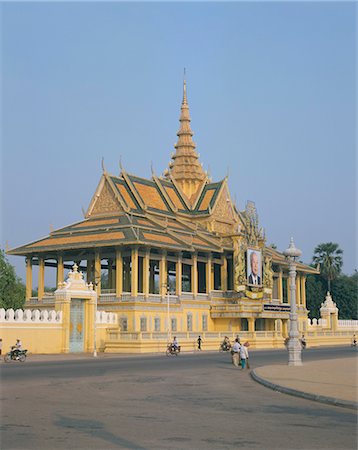 royal palace - Royal Palace, Phnom Penh, Cambodia, Indochina, Southeast Asia, Asia Foto de stock - Con derechos protegidos, Código: 841-02902601