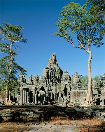 preceding - The Bayon, dating from late 12th and 13th century, Angkor, UNESCO World Heritage Site, Siem Reap, Cambodia, Indochina, Southeast Asia, Asia Stock Photo - Rights-Managed, Code: 841-02902602