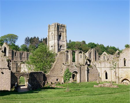 simsearch:841-03060994,k - Fountains Abbey, UNESCO World Heritage Site, Yorkshire, England, United Kingdom, Europe Foto de stock - Direito Controlado, Número: 841-02902697