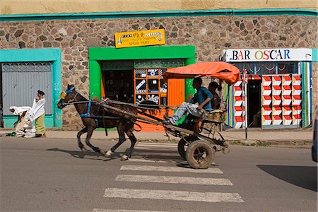 Typische Straße Szene, Gonder, Gonder Region, Äthiopien, Afrika Stockbilder - Lizenzpflichtiges, Bildnummer: 841-02903069