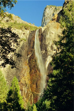 Bridalveil Falls, Yosemite National Park, California, United States of America Stock Photo - Rights-Managed, Code: 841-02903279