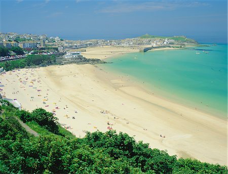 simsearch:841-02711456,k - Porthminster Beach, St Ives, Cornwall, England, UK Stock Photo - Rights-Managed, Code: 841-02903347