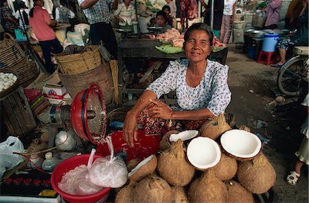 simsearch:841-03676667,k - Orasey fruits et légumes marché, Phnom Penh, Cambodge, Indochine, Asie du sud-est, Asie Photographie de stock - Rights-Managed, Code: 841-02903378