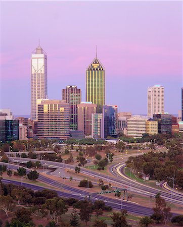 simsearch:841-02723046,k - City skyline from Kings Park, Perth, Western Australia, Australia Fotografie stock - Rights-Managed, Codice: 841-02903487