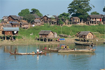 The Ayeyarwady River, Mandalay, Myanmar (Burma), Asia Stock Photo - Rights-Managed, Code: 841-02903665