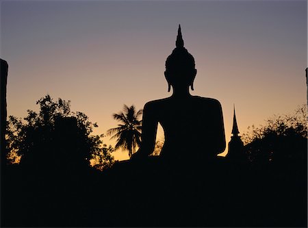 Buddha statue in the historical park, Old Sukothai / Muang Kao, Sukothai, Thailand, Asia Stock Photo - Rights-Managed, Code: 841-02903690