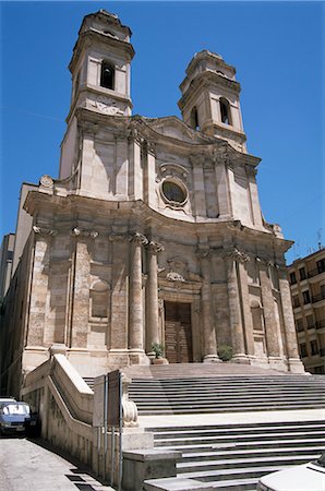 simsearch:841-02901498,k - Sant ' baroque église d'Anna, Cagliari, Sardaigne, Italie, Europe Photographie de stock - Rights-Managed, Code: 841-02914933