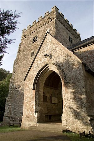 simsearch:841-02920023,k - Church of St. Brynach, 6th century foundation, with Norman tower, mainly constructed between 1425 and 1525, late perpendicular, Nevern, Pembrokeshire, Wales, United Kingdom, Europe Stock Photo - Rights-Managed, Code: 841-02914946