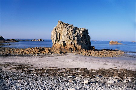 Pointe du Chateau, Cote de Granit Rose, Cotes d'Amor, Brittany, France Fotografie stock - Rights-Managed, Codice: 841-02915107