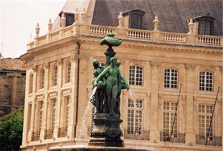 Place de la Bourse, Bordeaux, Gironde, Aquitaine, France, Europe Foto de stock - Con derechos protegidos, Código: 841-02915226