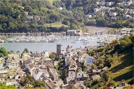 dart river - River Dart estuaire, Dartmouth, South Hams, Devon, Angleterre, Royaume-Uni, Europe Photographie de stock - Rights-Managed, Code: 841-02915255