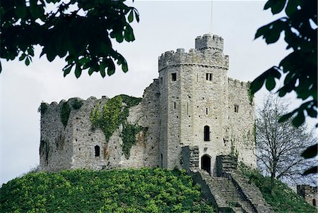Norman keep, Cardiff Castle, Cardiff, Glamorgan, Wales, United Kingdom, Europe Stock Photo - Rights-Managed, Code: 841-02915485