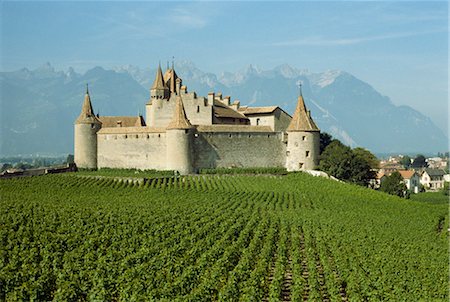 Chateau d'Aigle, Switzerland, Europe Stock Photo - Rights-Managed, Code: 841-02915504