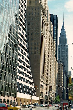 The Grace Building on 42nd Street, with the Chrysler Building behind, Manhattan, New York City, United States of America, North America Stock Photo - Rights-Managed, Code: 841-02915543