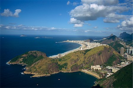 simsearch:841-06446386,k - Overlooking Copacabana Beach from Sugarloaf (Sugar Loaf) Mountain, Rio de Janeiro, Brazil, South America Stock Photo - Rights-Managed, Code: 841-02915571