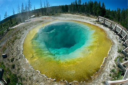 The Morning Glory Pool, Yellowstone National Park, UNESCO World Heritage Site, Wyoming, United States of America, North America Stock Photo - Rights-Managed, Code: 841-02915608