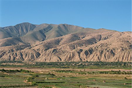 provincia de gansu - Yellow River loesslands, gullied and terraced hillsides, Gansu Province, China, Asia Foto de stock - Con derechos protegidos, Código: 841-02915711