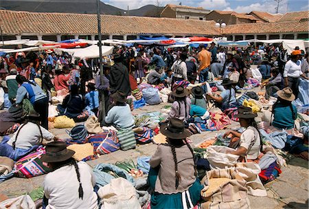 sunday market - Sunday market at Tarabuco, near Sucre, Bolivia, South America Stock Photo - Rights-Managed, Code: 841-02915778