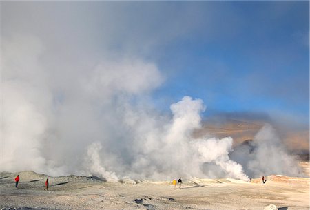 simsearch:841-03056778,k - Steam fumaroles in geothermal field, Sol de Manana, near Laguna Colorado, Southwest Highlands, Bolivia, South America Stock Photo - Rights-Managed, Code: 841-02915789