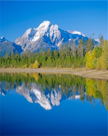 simsearch:841-02711699,k - Jackson Lake, Colter Bay, Grand Teton National Park, Wyoming, United States of America Fotografie stock - Rights-Managed, Codice: 841-02916057