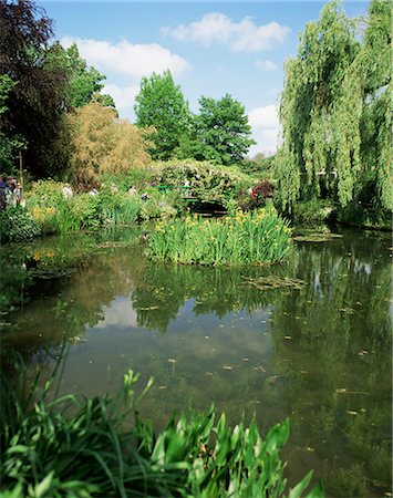 The garden of the painter Claude Monet, Giverny, Haute-Normandie (Normandy), France, Europe Fotografie stock - Rights-Managed, Codice: 841-02916096