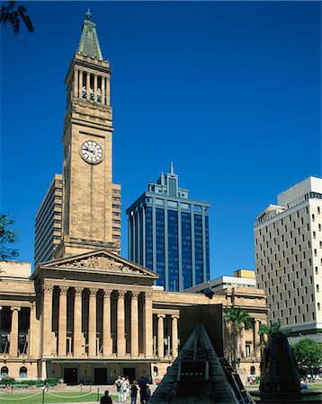 The City Hall in the city of Brisbane, Queensland, Australia, Pacific Stock Photo - Rights-Managed, Code: 841-02916115