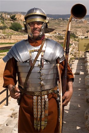 Römischer Soldat, Jerash, Jordan, Naher Osten Stockbilder - Lizenzpflichtiges, Bildnummer: 841-02916246