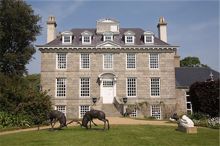 Sausmarez Manor, St. Martins, Guernsey, Kanalinseln, Großbritannien, Europa Stockbilder - Lizenzpflichtiges, Bildnummer: 841-02916383