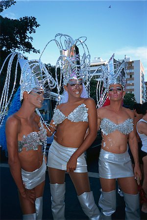 rio carnival - Transvestites at a carnival, Rio de Janeiro, Brazil, South America Stock Photo - Rights-Managed, Code: 841-02916415