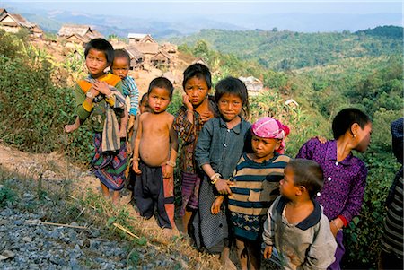 picture countryside of laos - Village children, Udomoxai (Udom Xai) province, Laos, Indochina, Southeast Asia, Asia Stock Photo - Rights-Managed, Code: 841-02916464