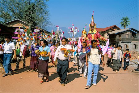 simsearch:841-03062318,k - Novice monk ceremony, Maung Sing, Laos, Indochina, Southeast Asia, Asia Fotografie stock - Rights-Managed, Codice: 841-02916468