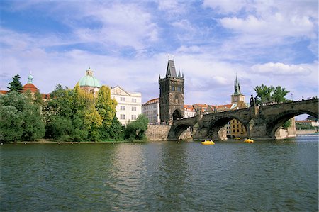 simsearch:841-03031372,k - Pont Charles et la rivière Vltava, Prague, République tchèque, Europe Photographie de stock - Rights-Managed, Code: 841-02916493